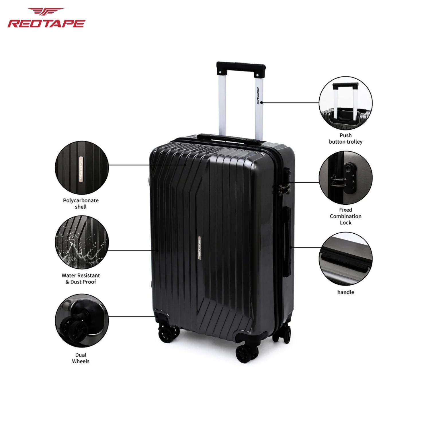 100L Hard Luggage Trolley Bag for Travel - Image 3