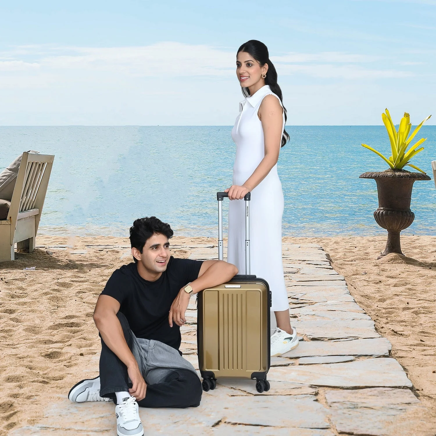 40L Hard Luggage Trolley Bag for Travel