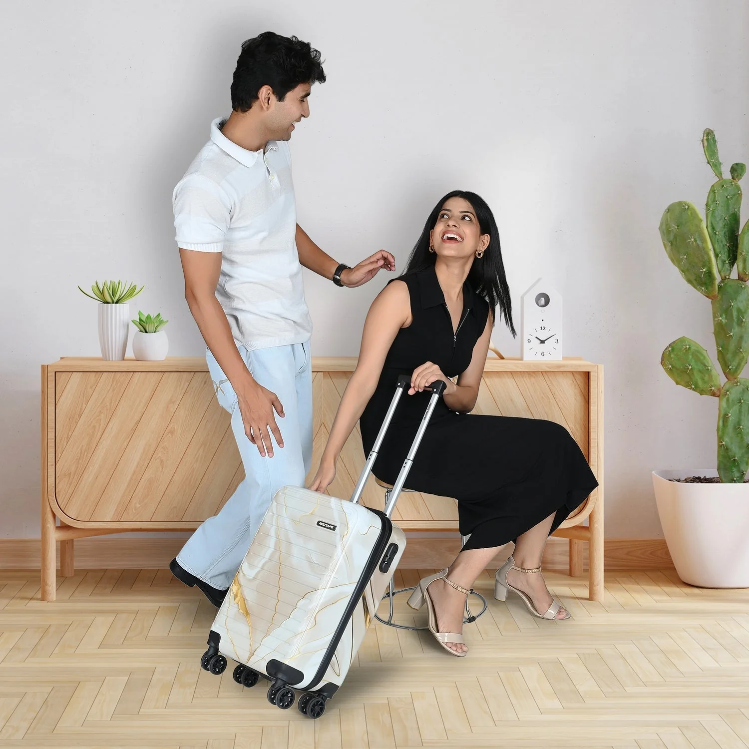 40L Hard Luggage Trolley Bag for Travel