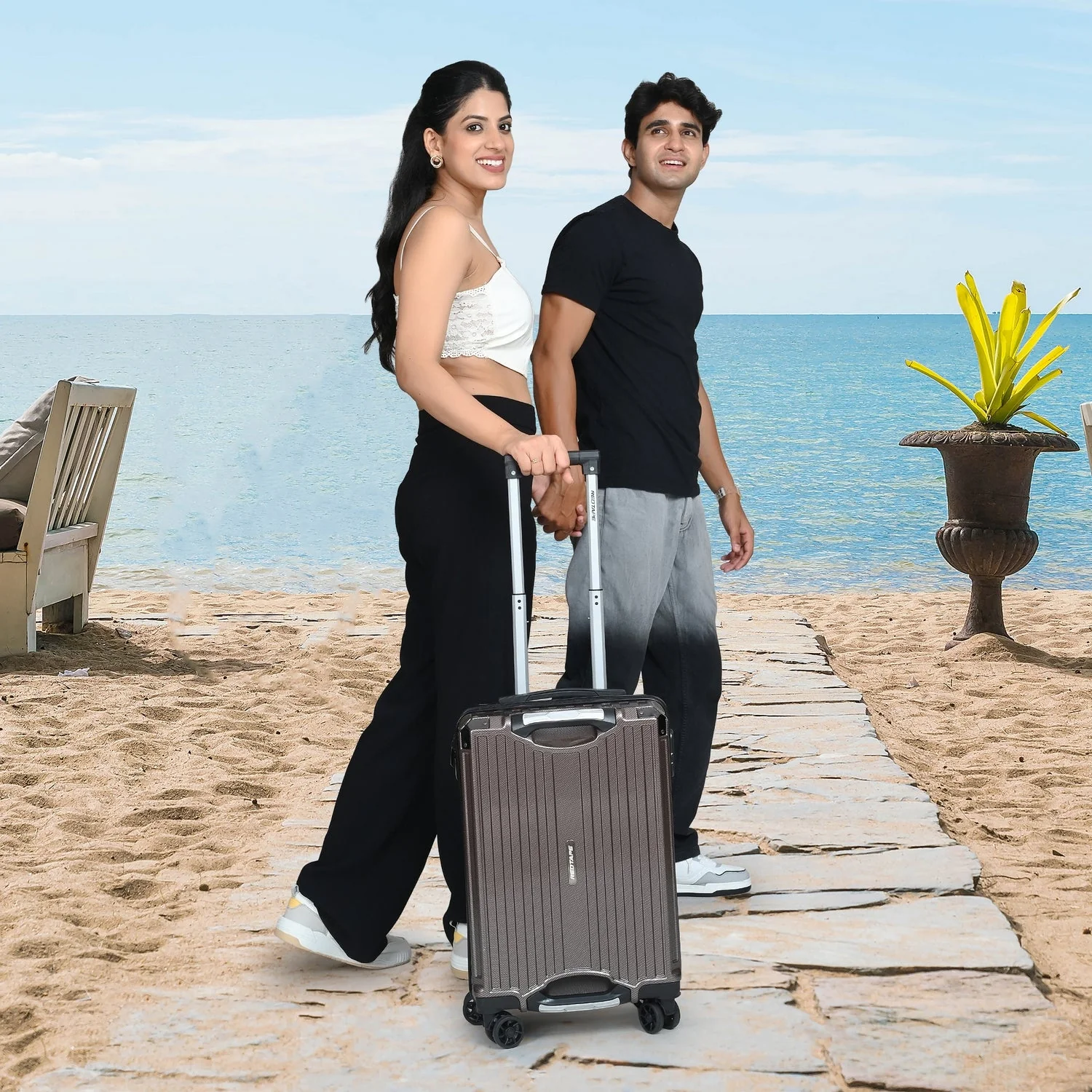 40L Hard Luggage Trolley Bag for Travel
