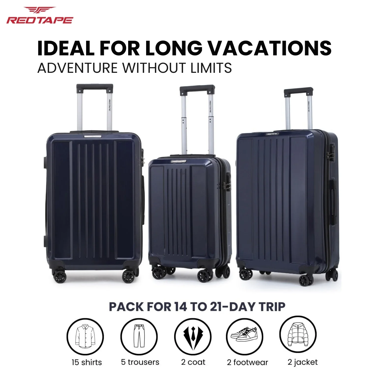 60L Hard Luggage Trolley Bag for Travel - Image 7