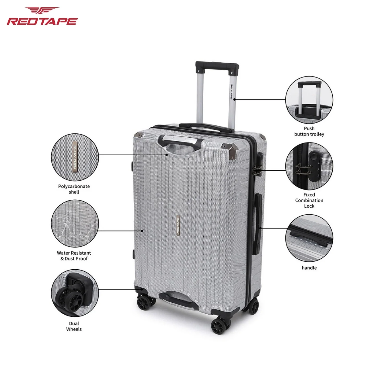 60L Hard Luggage Trolley Bag for Travel - Image 2