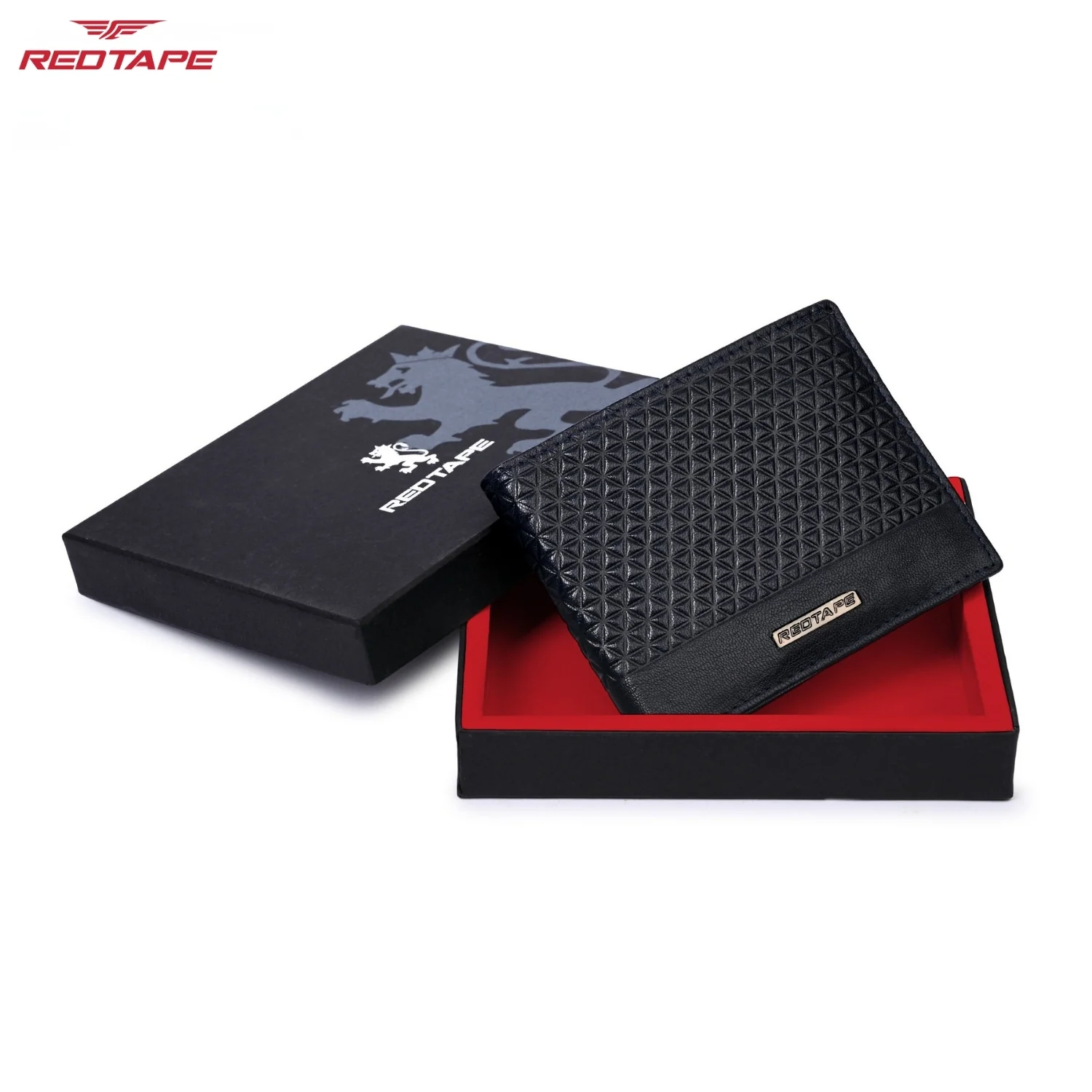 Navy RFID Leather Wallet for Men