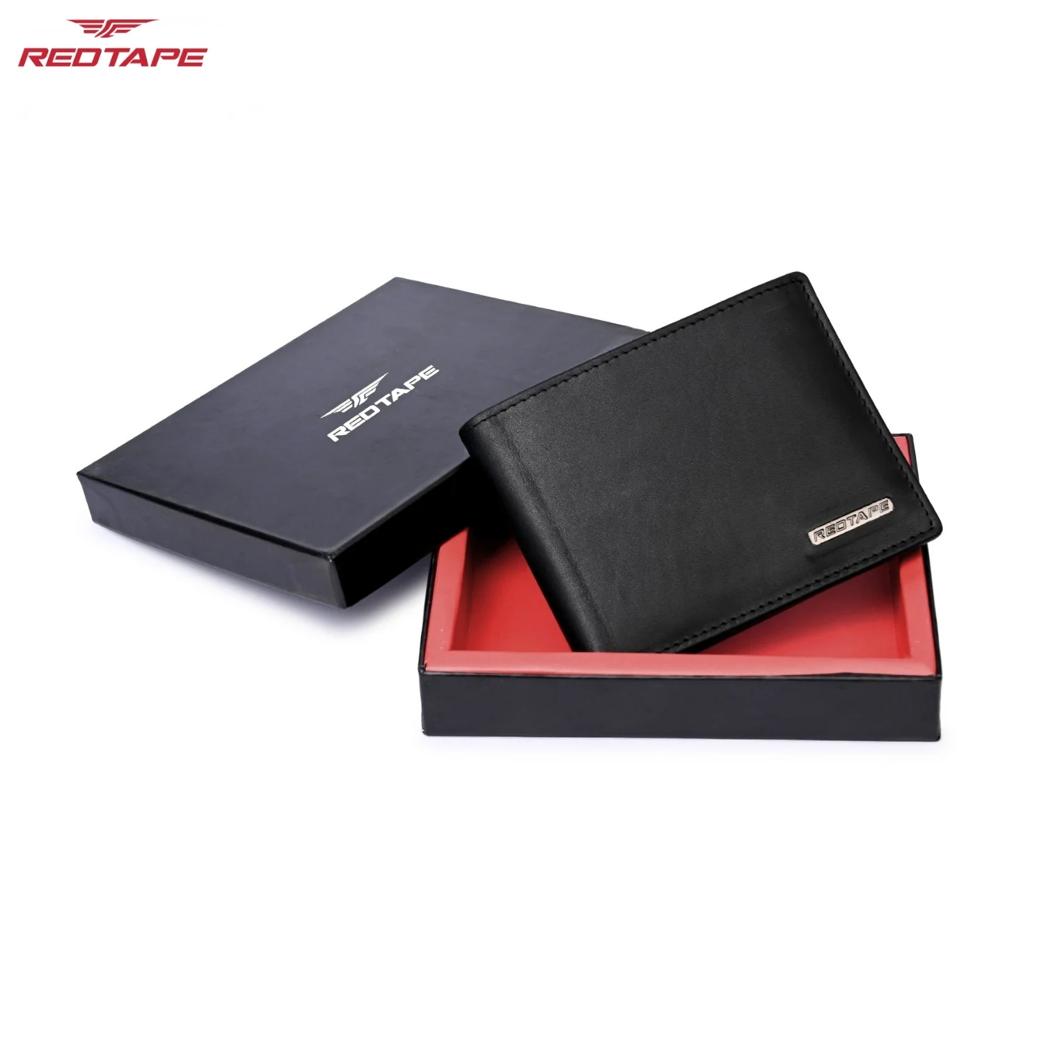 Black Men's Genuine Leather Bi-Fold Wallet - Image 2