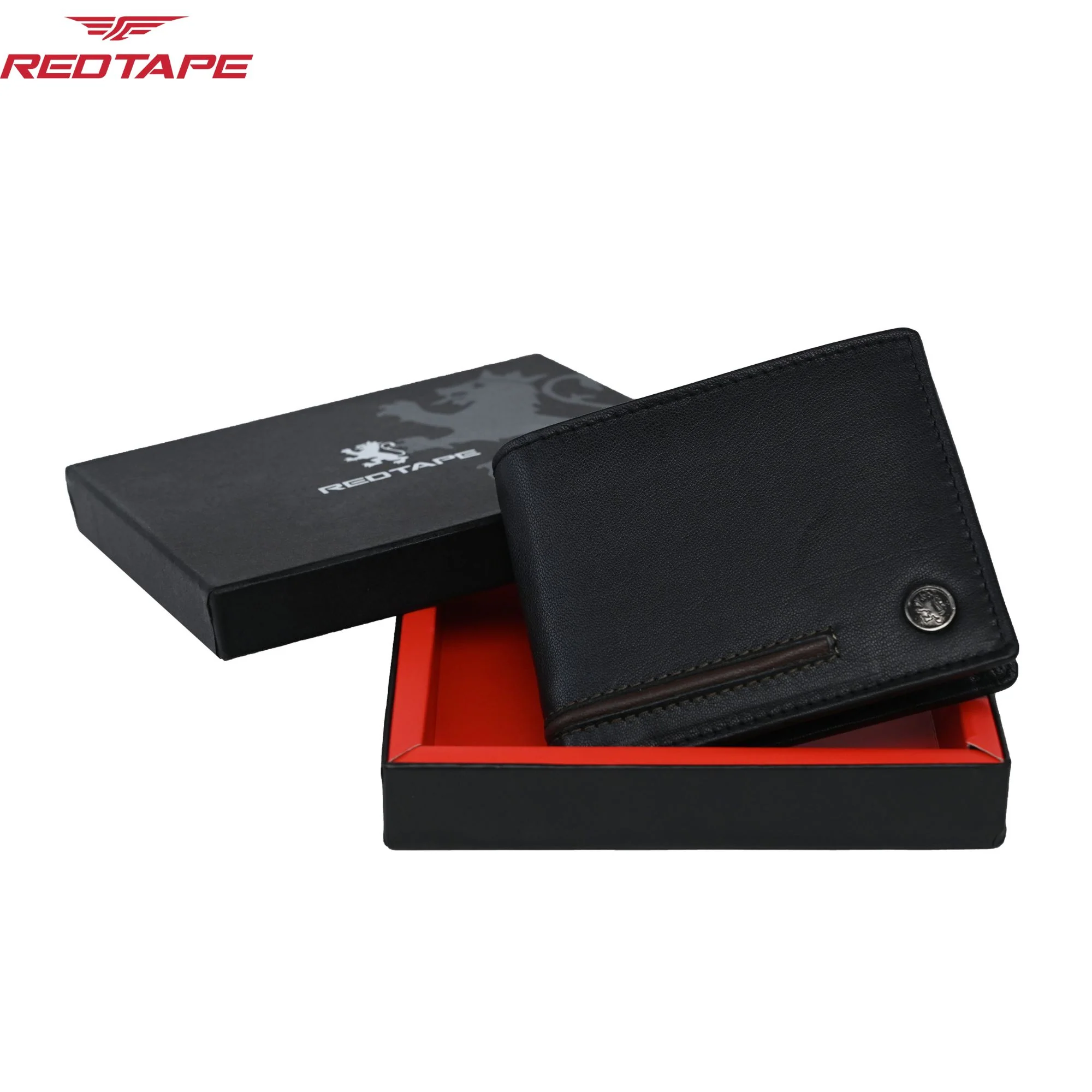 Black Brown Mens Leather Wallet
