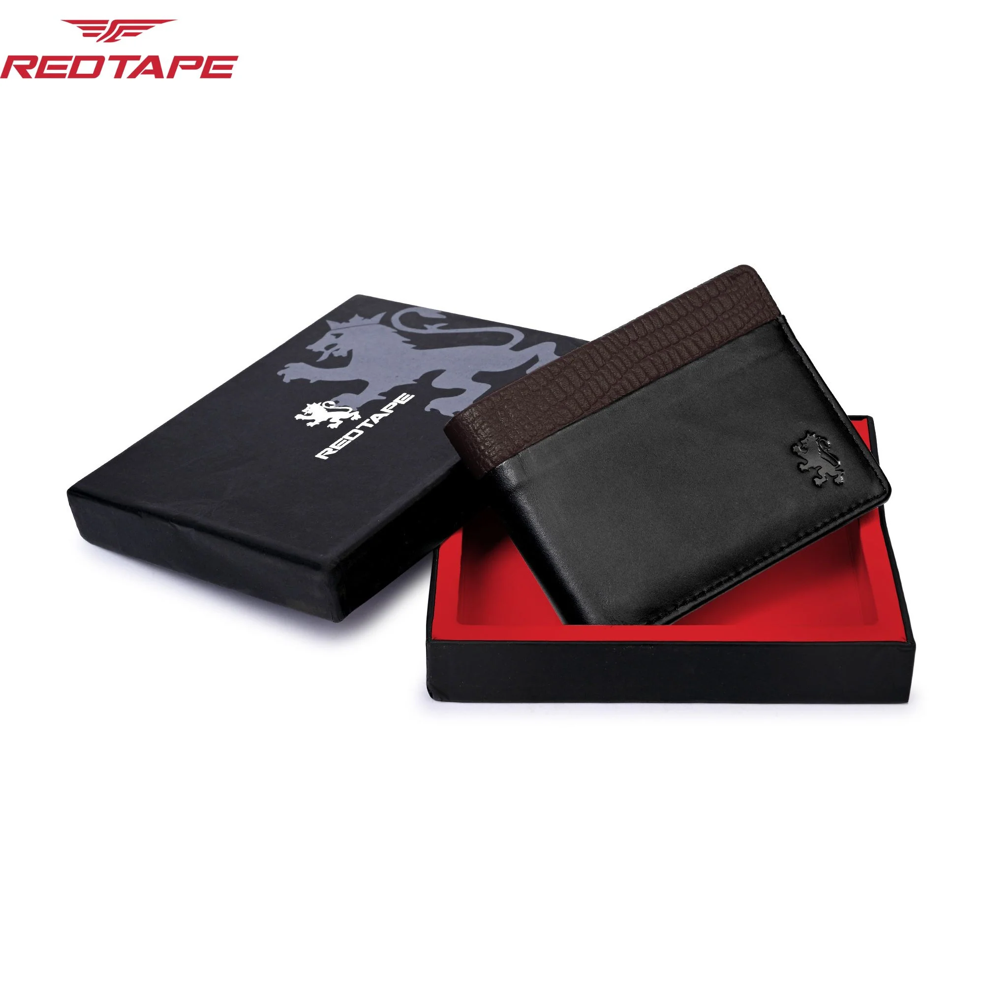 Black Brown Men's Leather Wallet