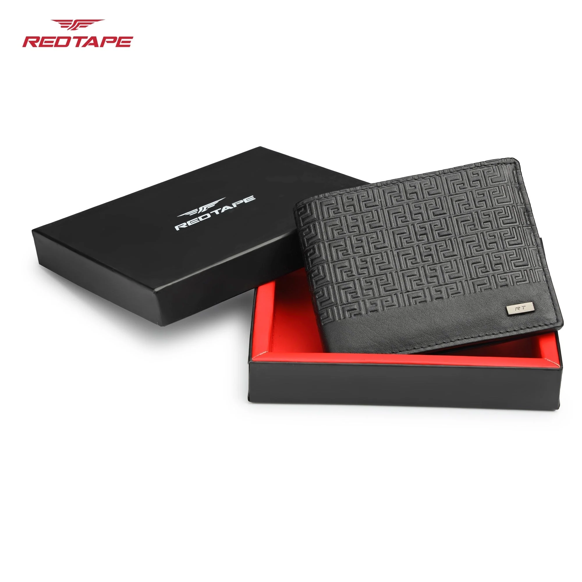 Black Genuine Leather RFID Blocking Wallet for Men