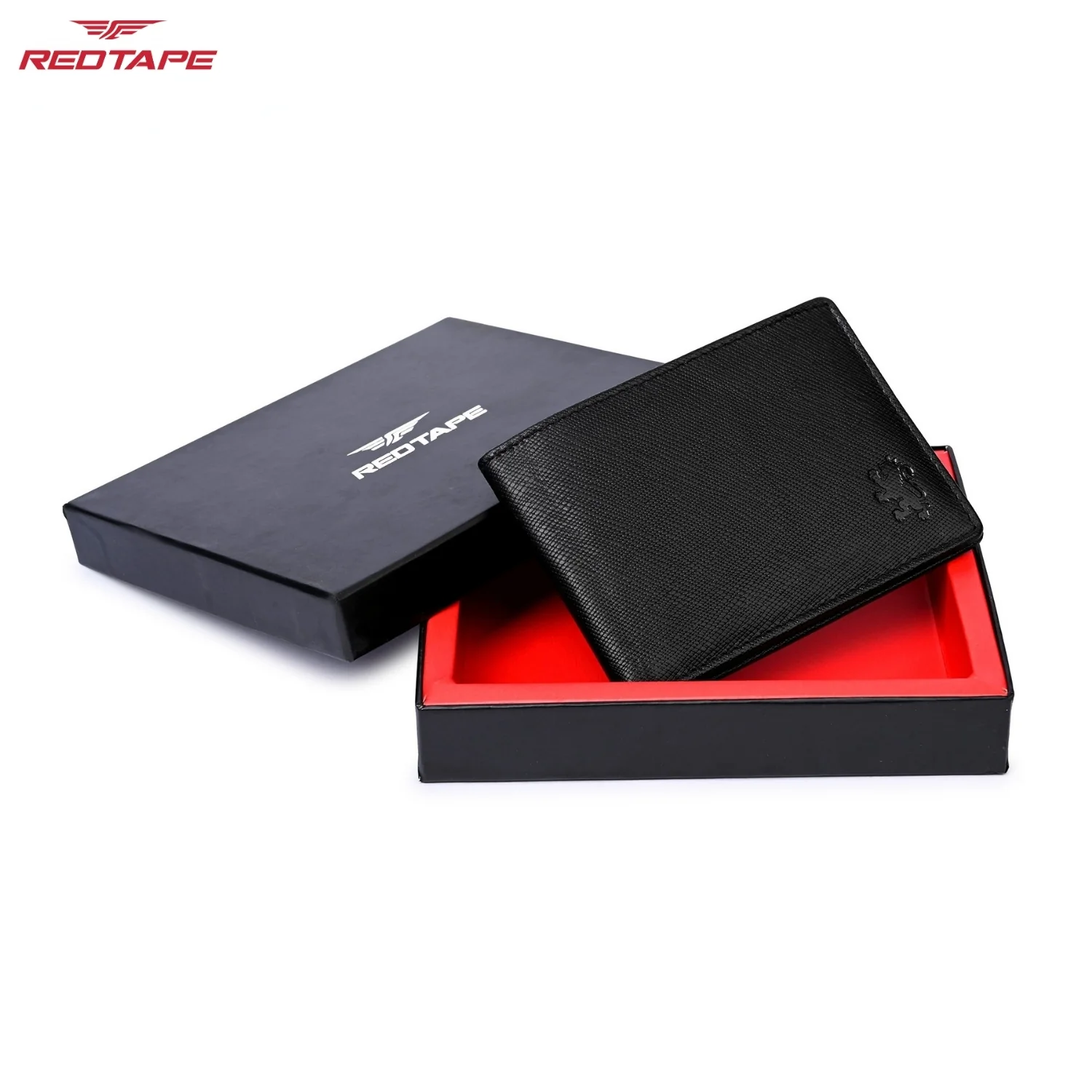 Black Men's Bifold Leather Wallet with RFID Blocking