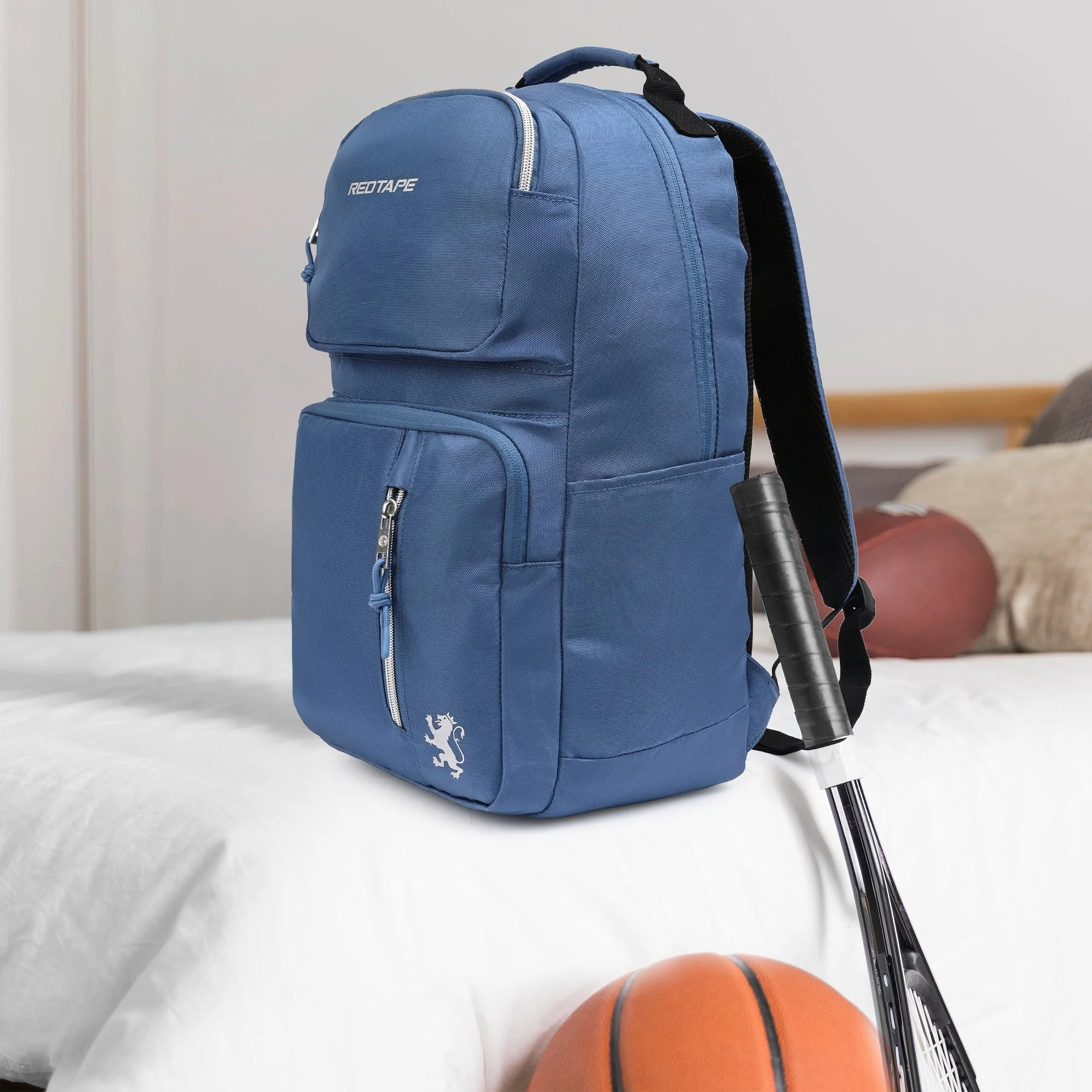 Blue Unisex 23L Polyester Laptop Backpack
