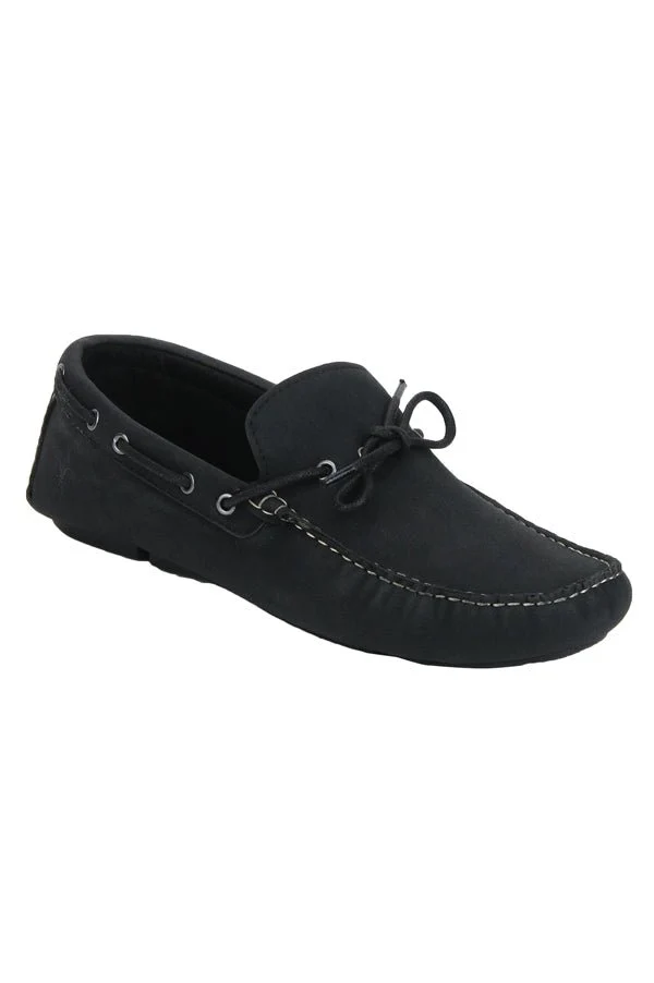 Men Black Boat Shoes
