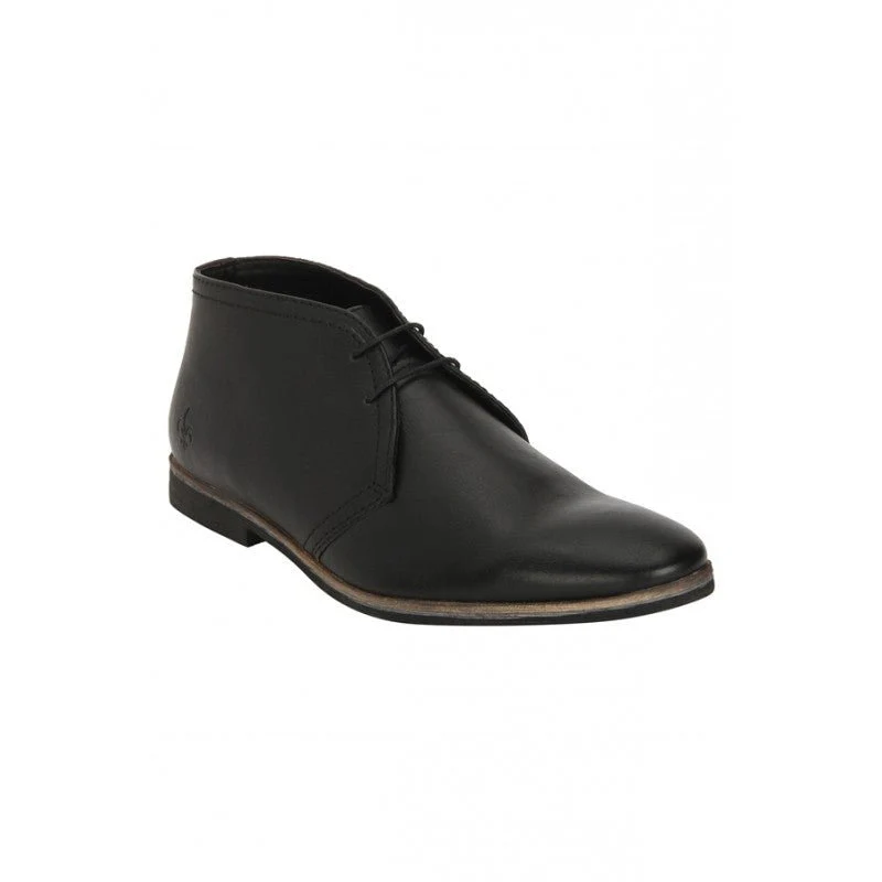 Men Black Derby Shoes