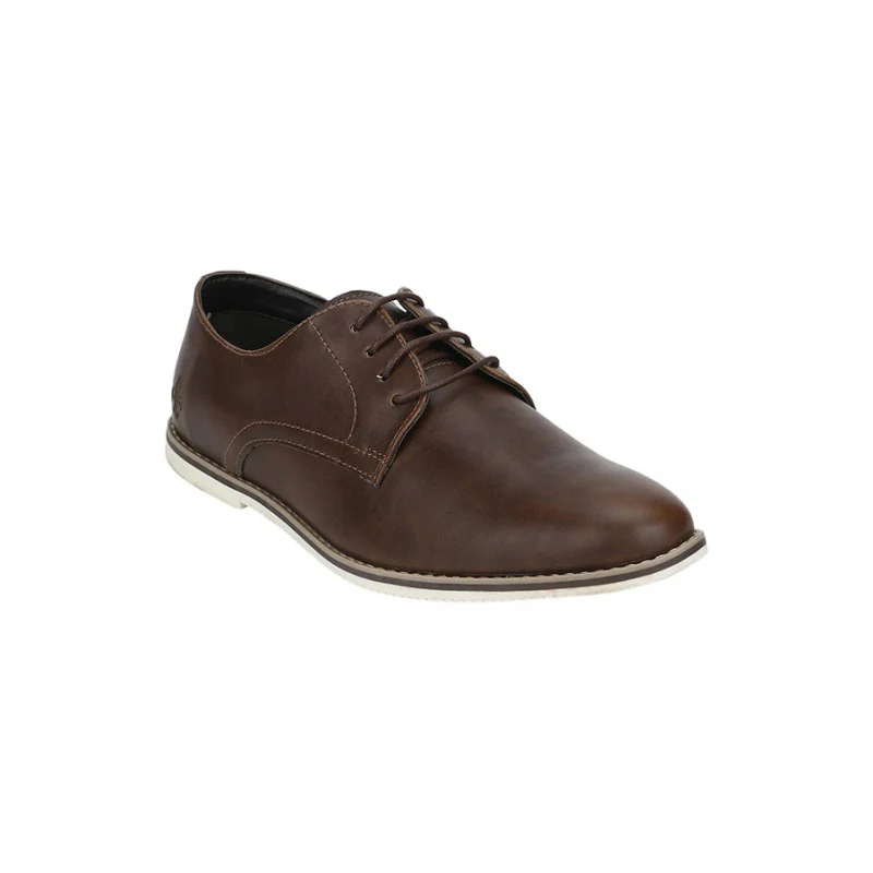Men Brown Derby Shoes
