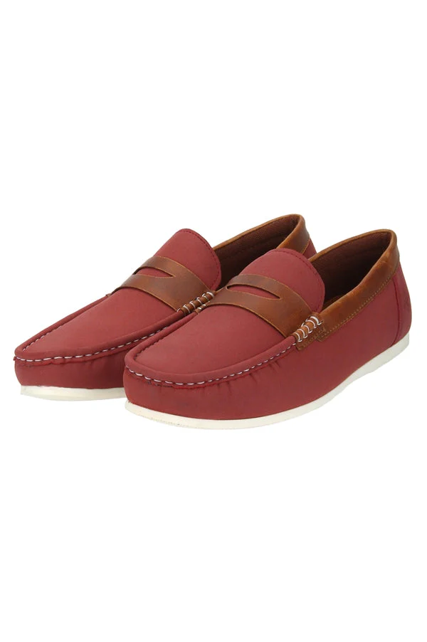 Men Maroon Loafers - Image 12