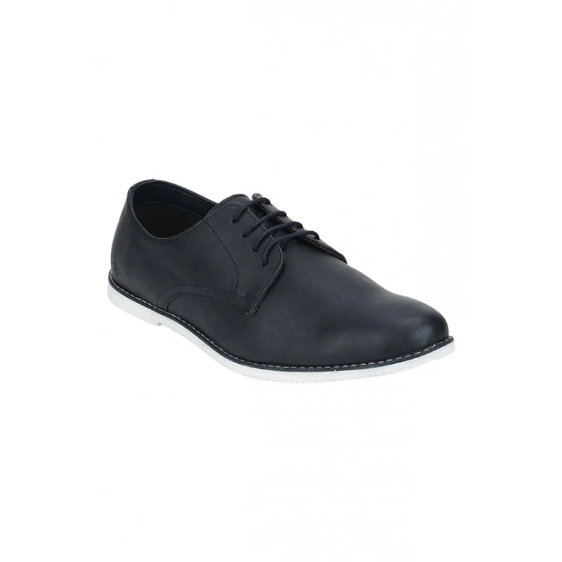 Men Navy Derby Shoes