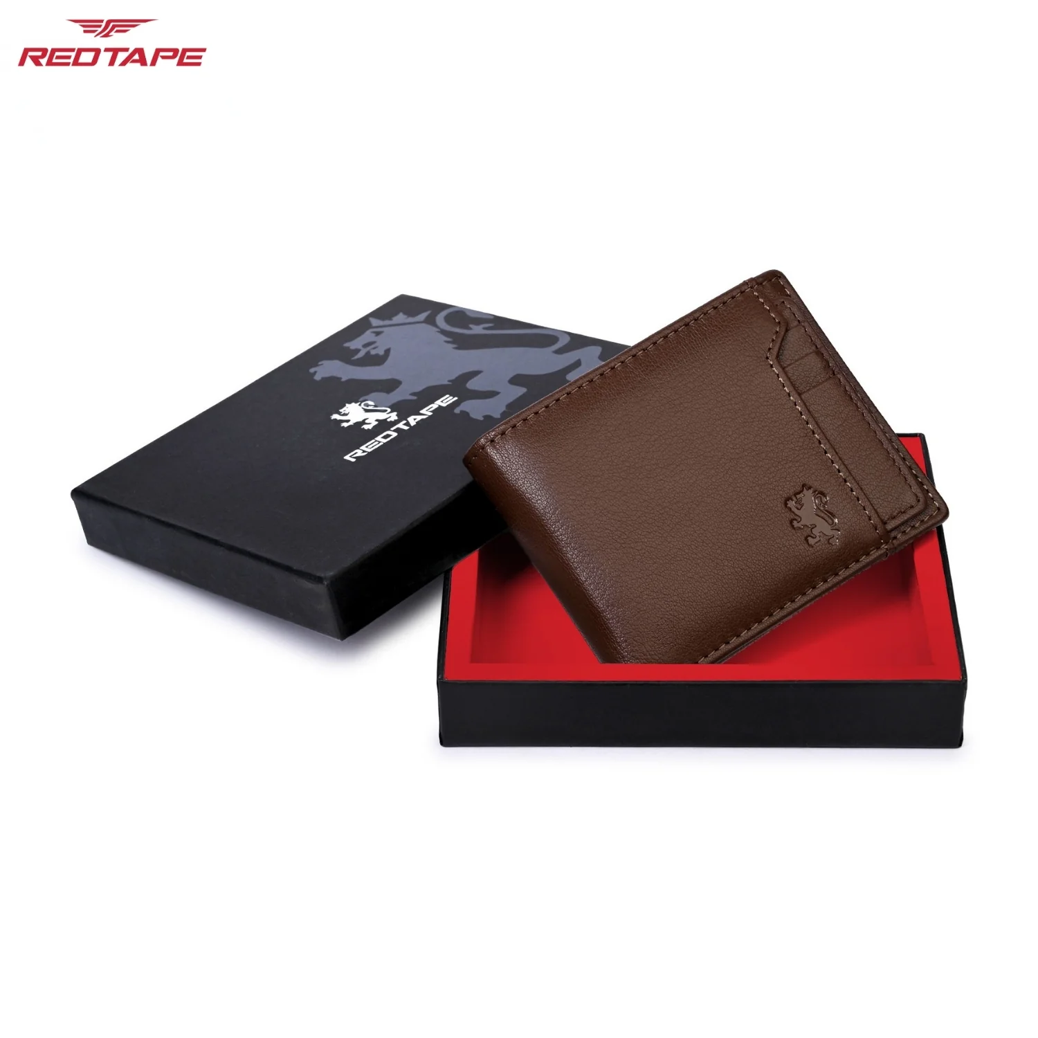 Brown Men's Bifold Leather Wallet with RFID Blocking Protection