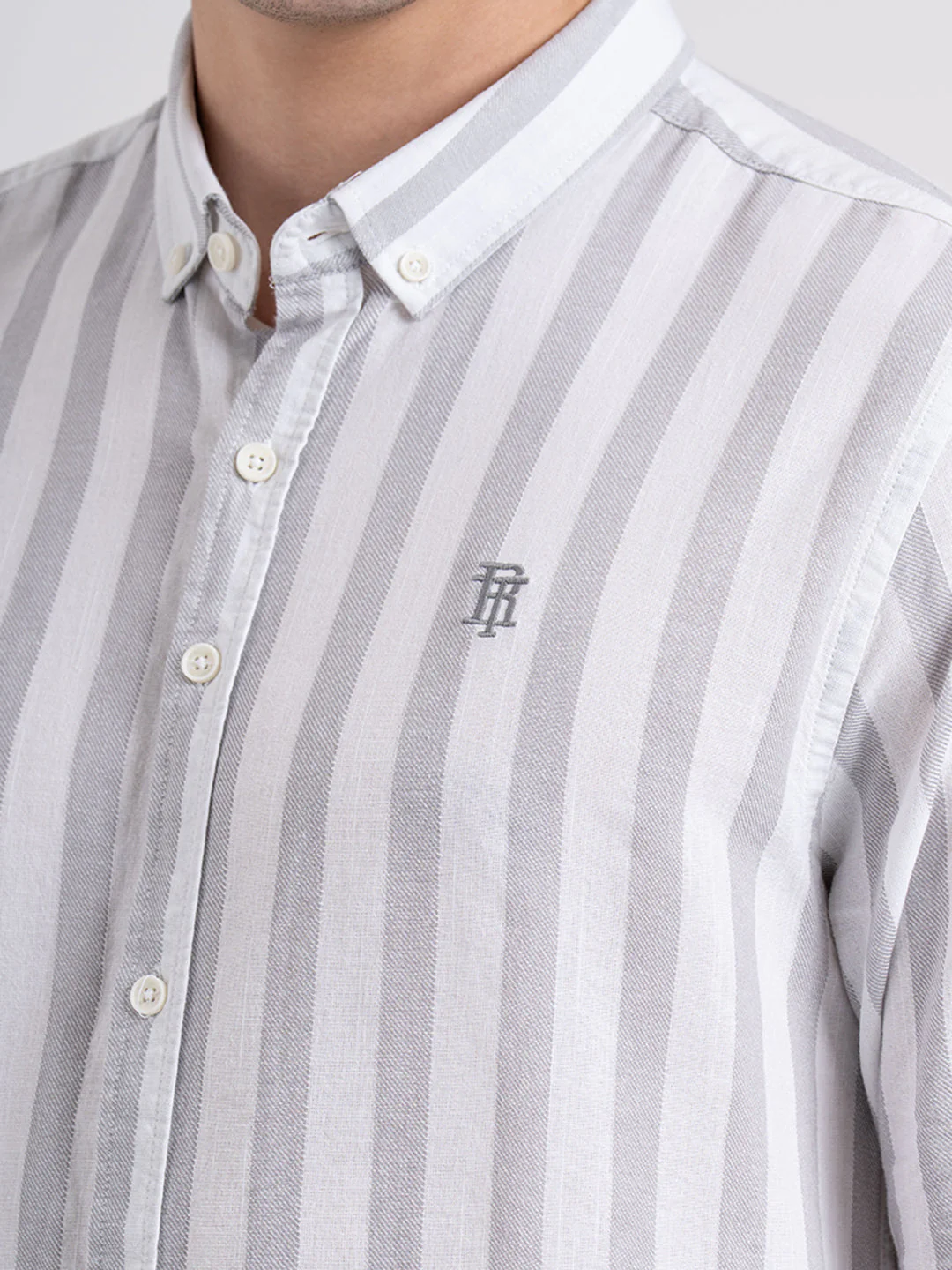 Button Down Striped Shirt for Men | Durable & Stylish - Image 4