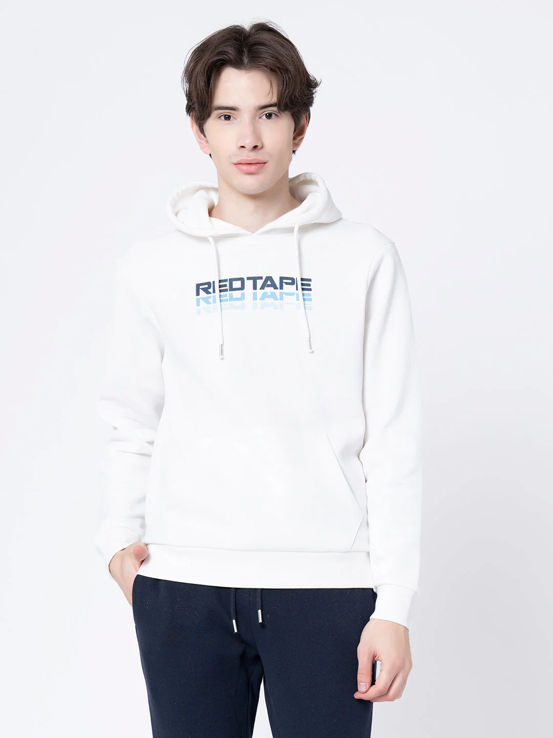 Casual Off White Hoodie For Men
