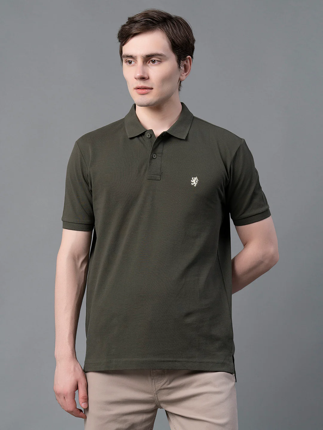 Casual Solid T-Shirt For Men
