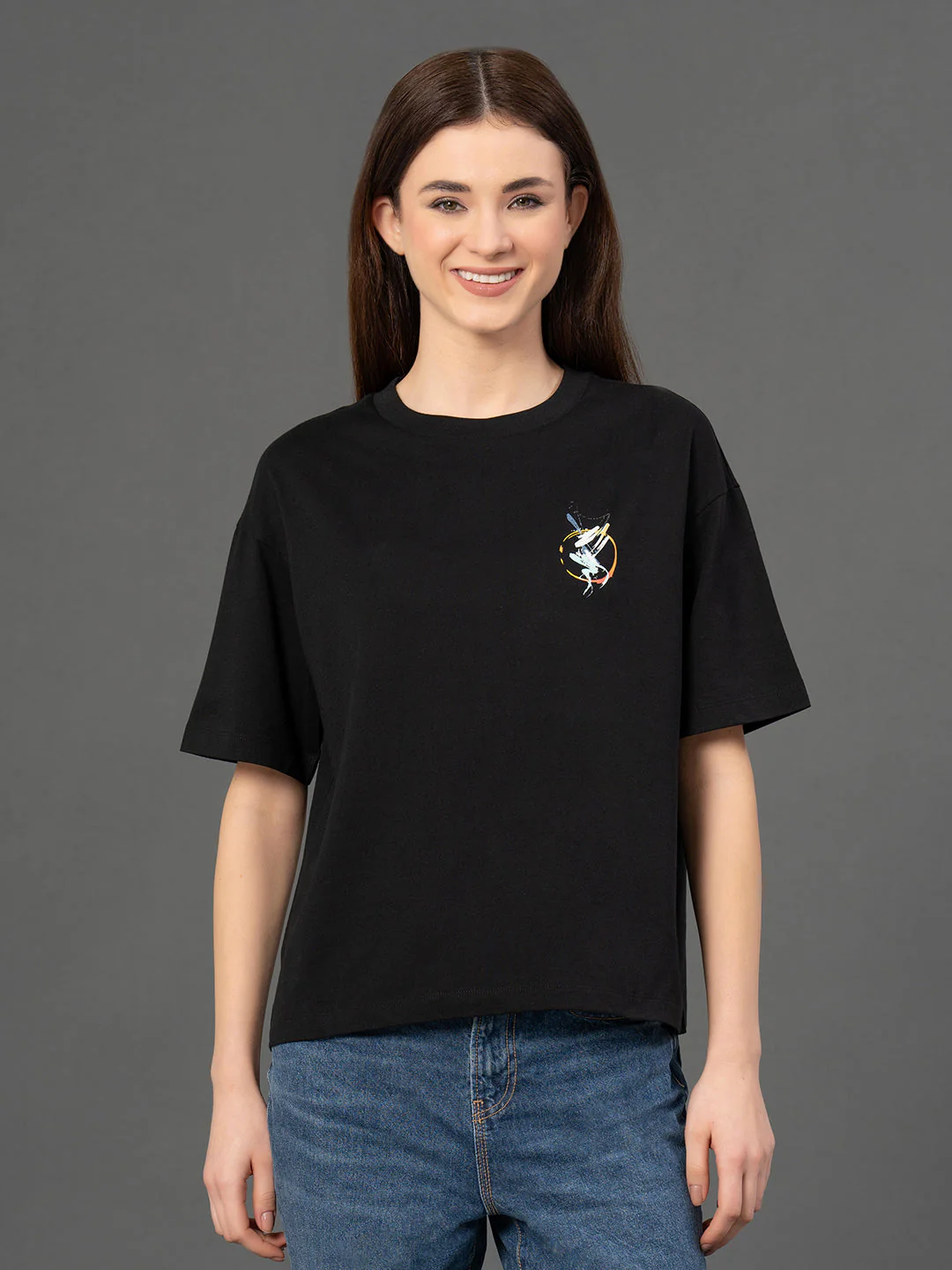 Classic Round Neck Graphic T-Shirt