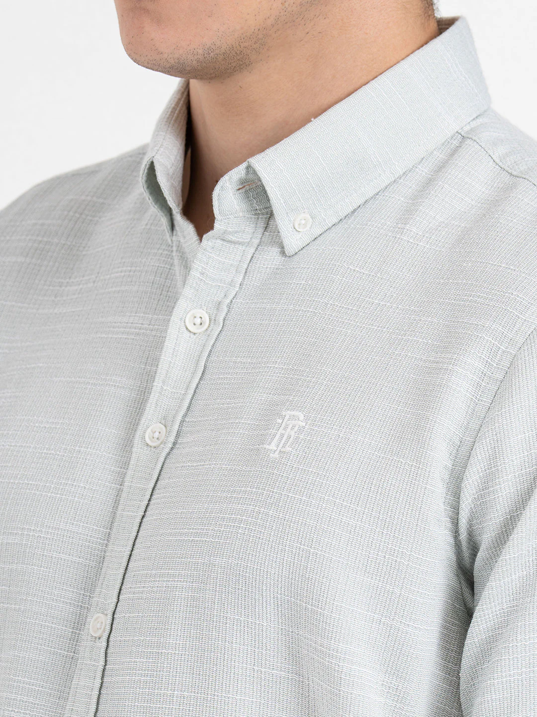 Dobby Half Slevee Button Down Shirt for Men - Image 5