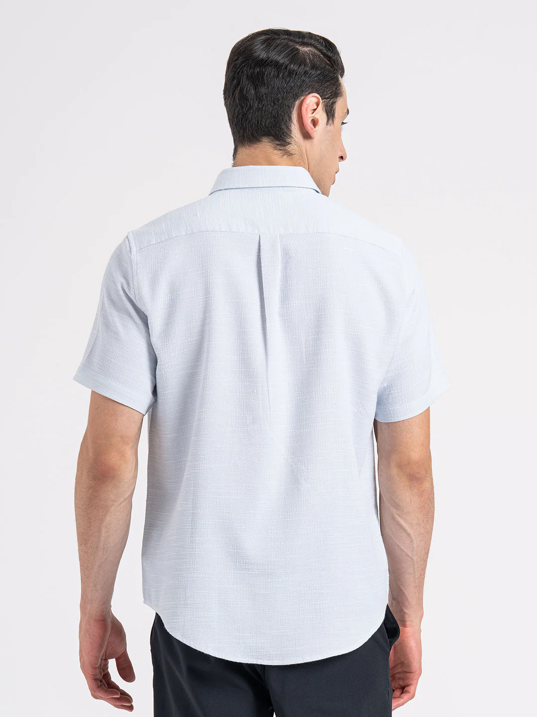 Dobby Half Slevee Button Down Shirt for Men - Image 4