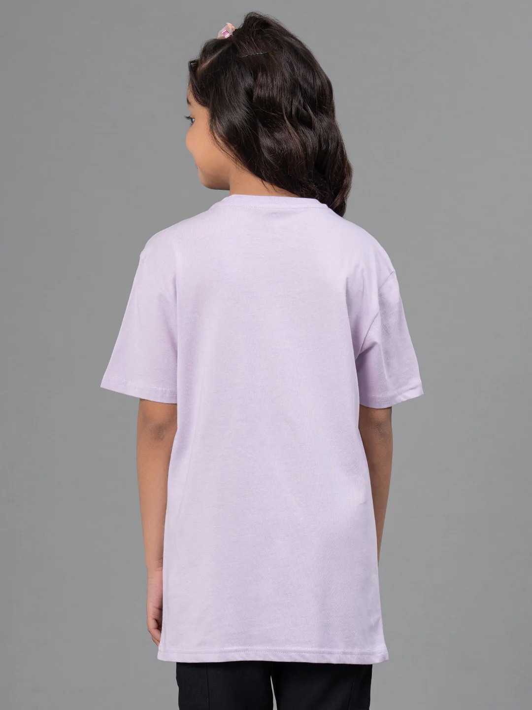 Lavender Color Girl's T-Shirt - Image 4