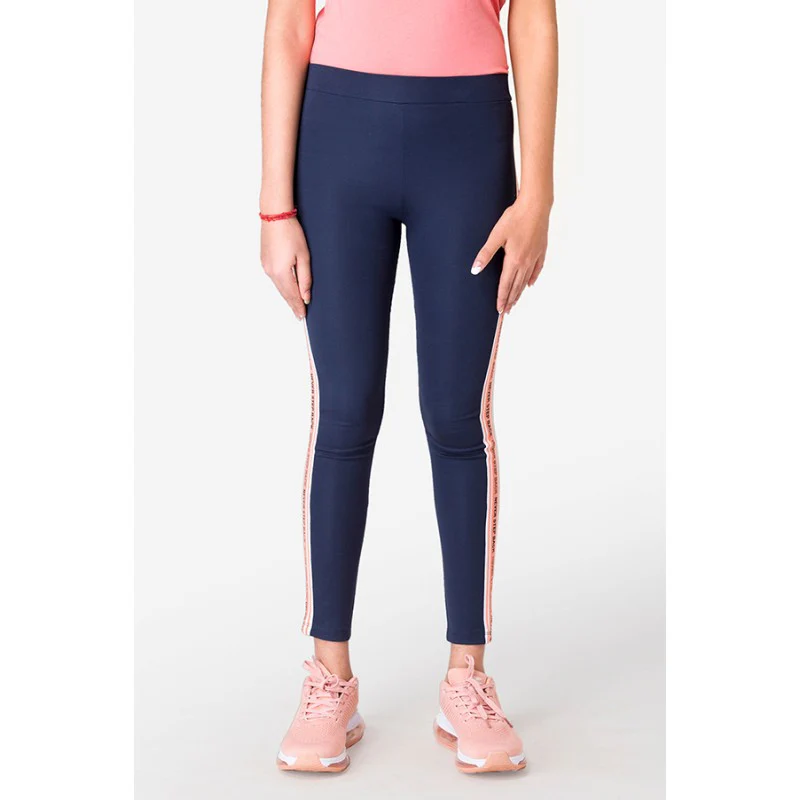 Girls Navy Jegging