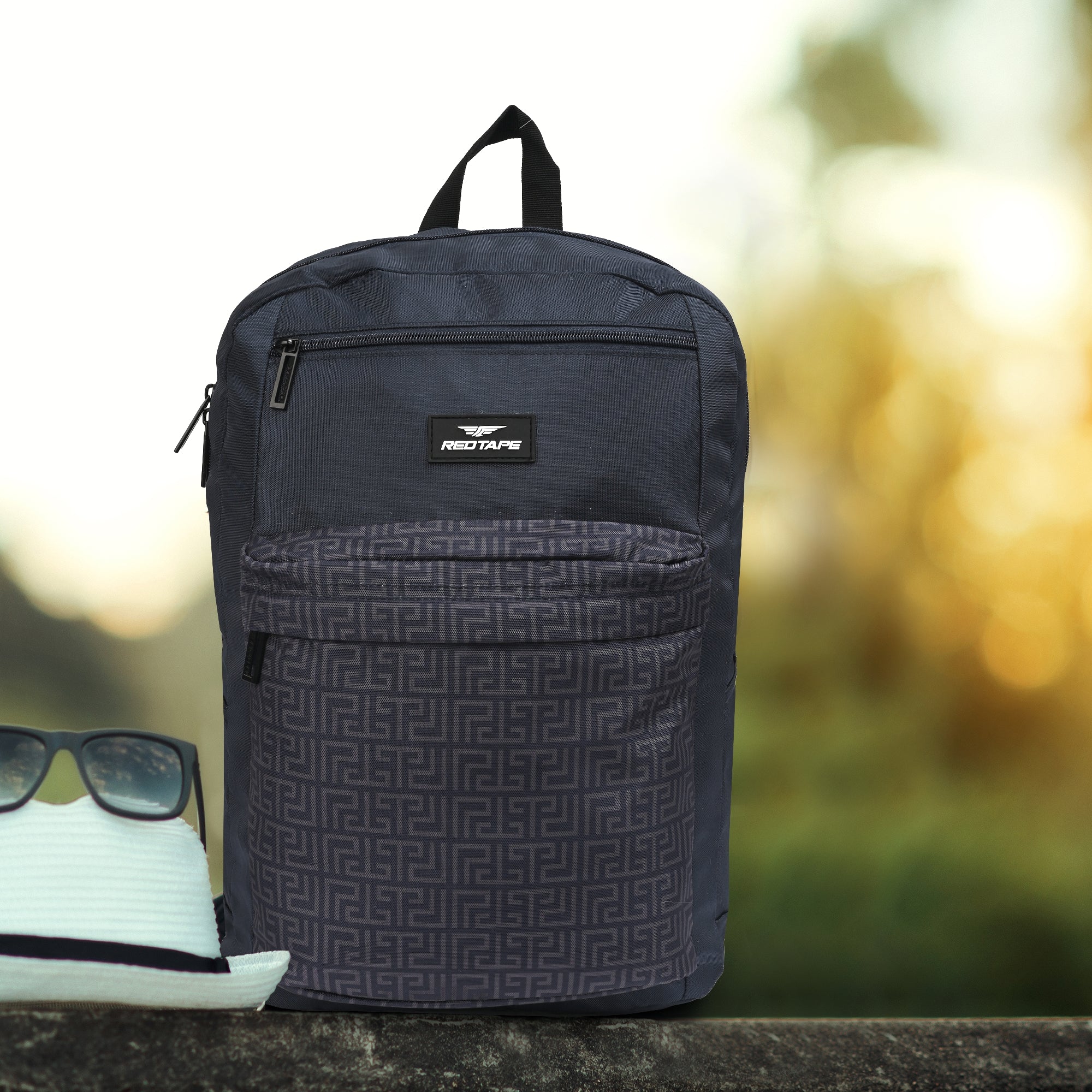 Grey Unisex 28.5L Polyester Laptop Backpack