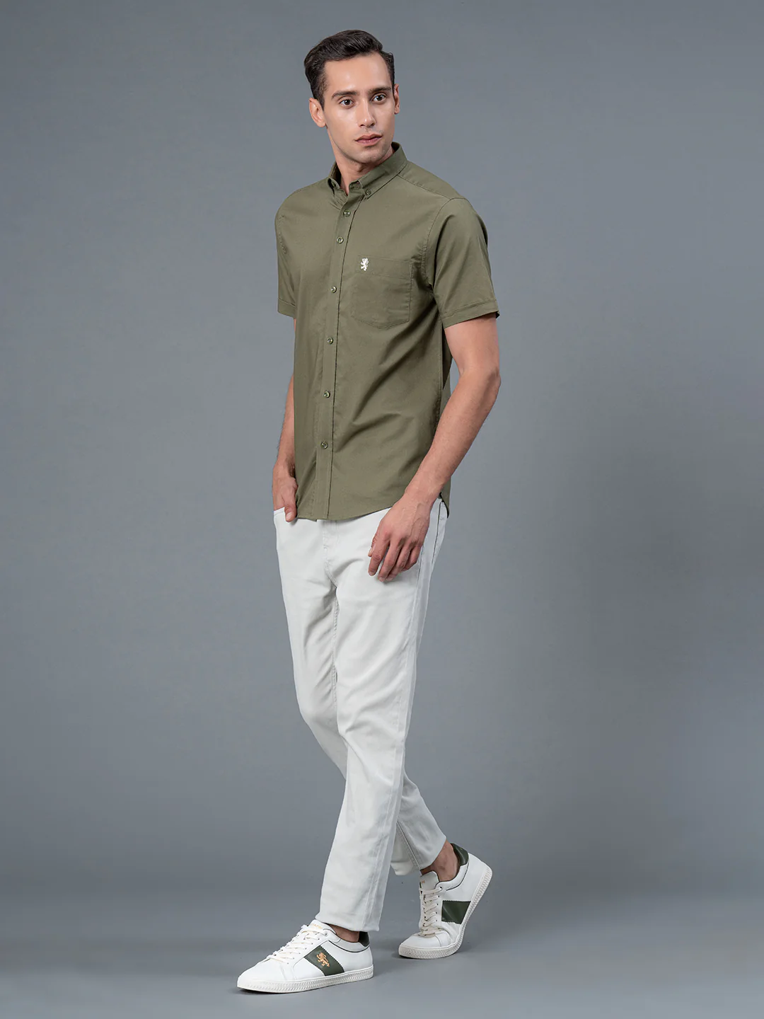 Half Slevee Button Down Shirt for Men - Image 5