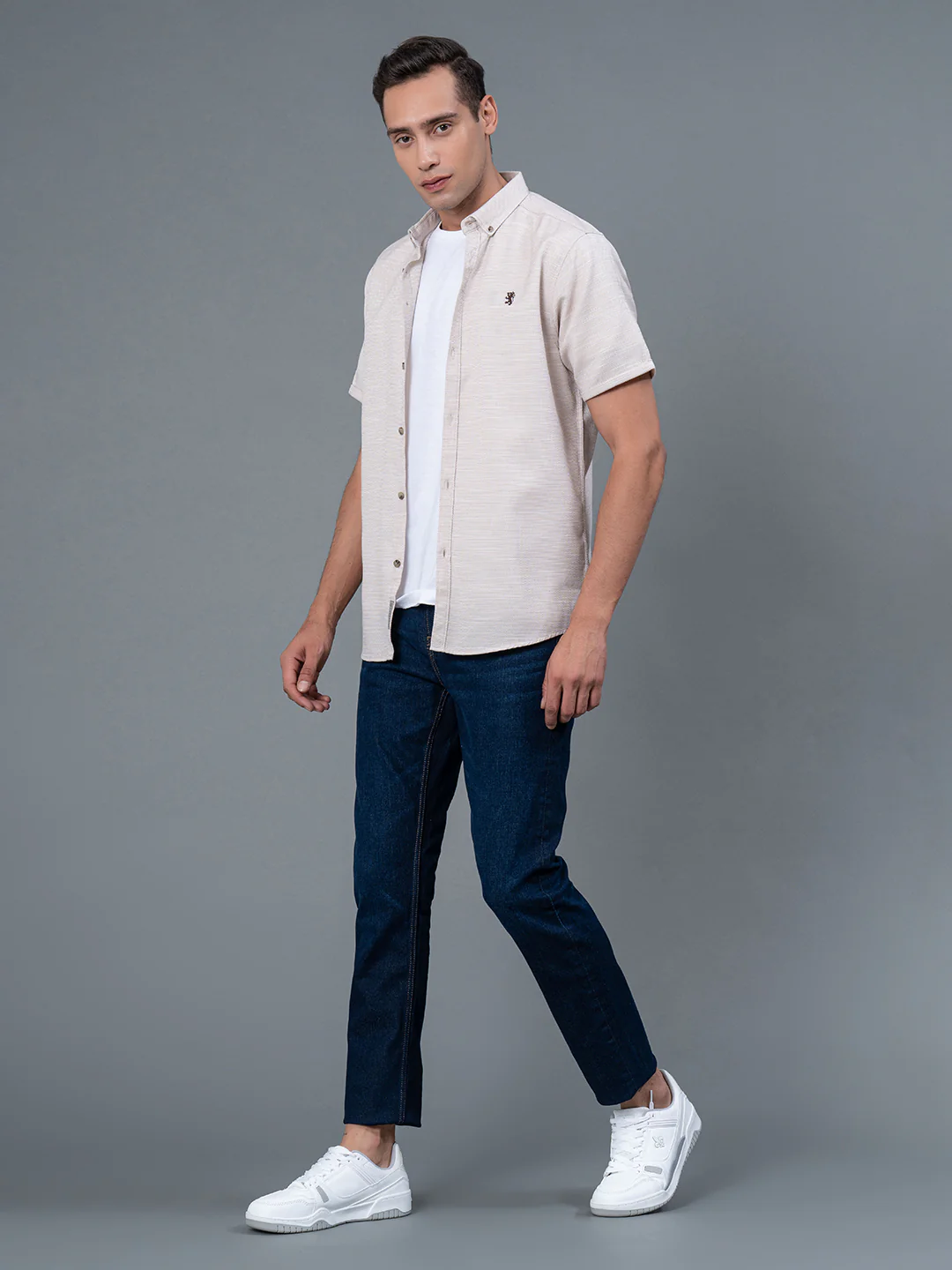 Half Slevee Button Down Shirt for Men - Image 5