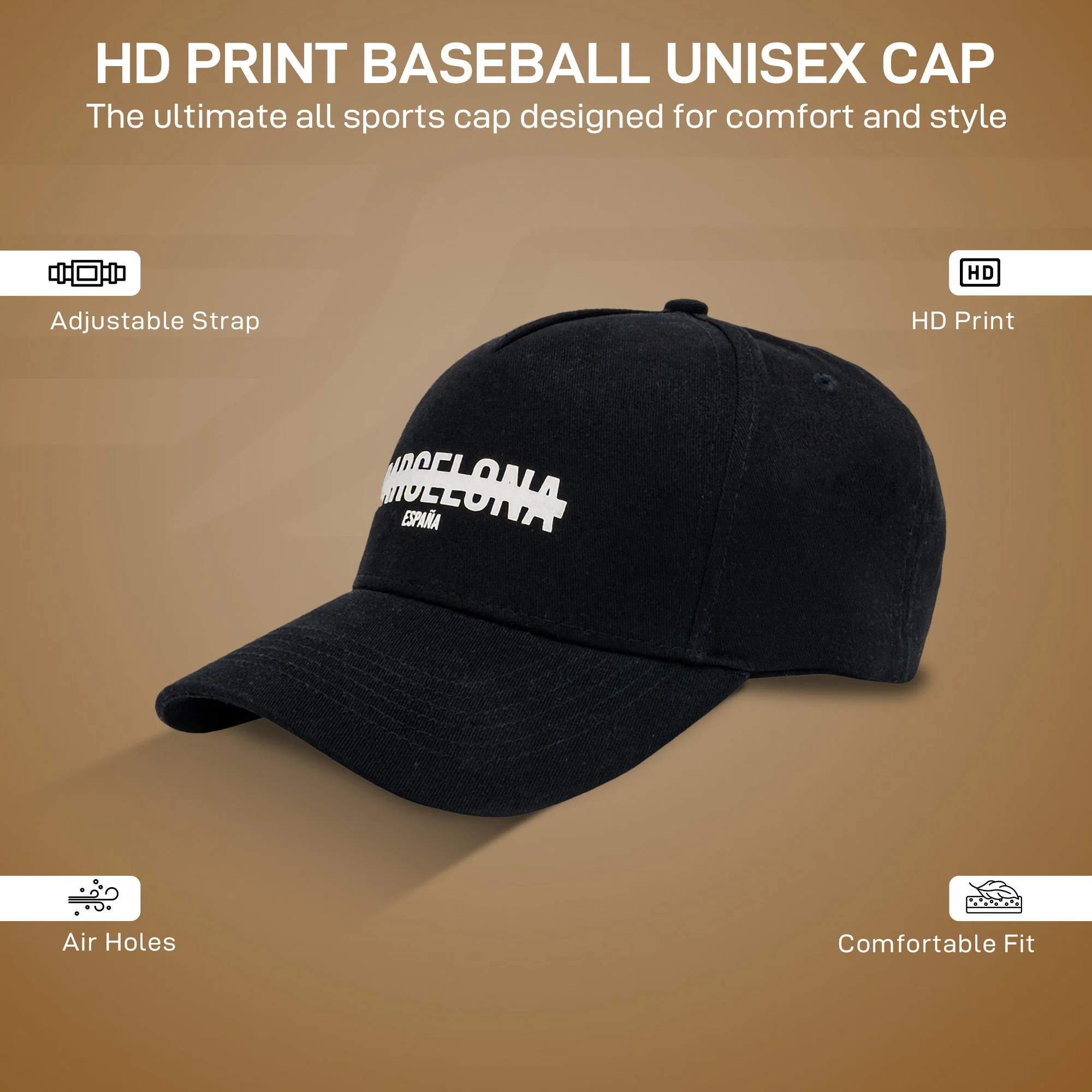 HD Print Baseball Unisex Cap for Men & Women - Image 3