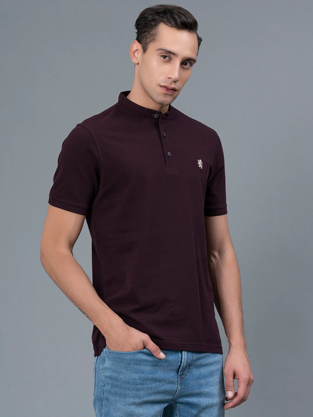 Henley T-Shirt for Men - Image 2