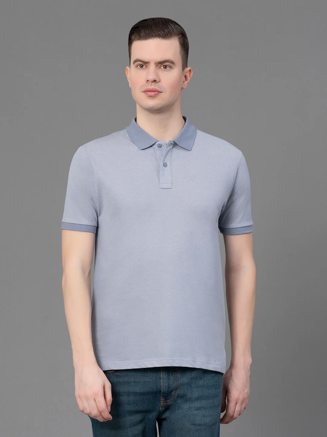 Melange Polo T-Shirt for Men