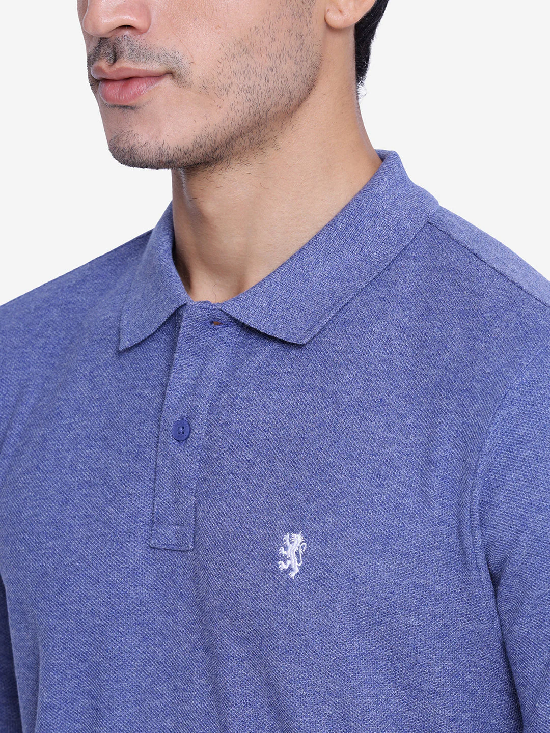 Melange Polo T-Shirt for Men - Image 4