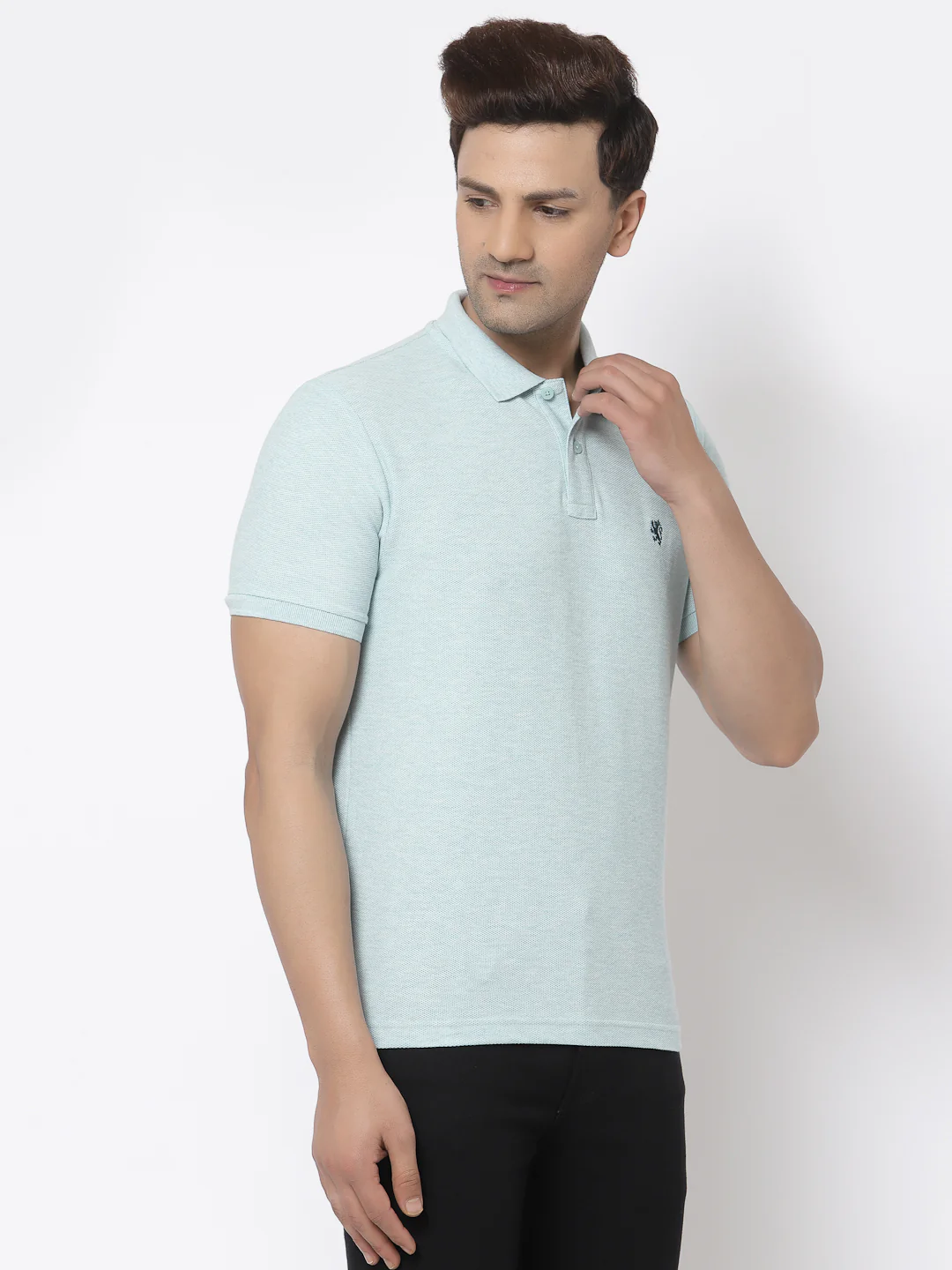 Melange Polo T-Shirt for Men - Image 2