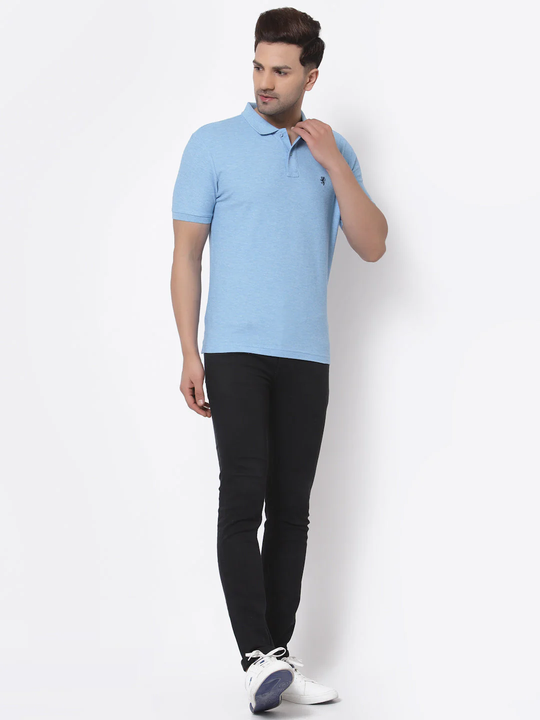 Melange Polo T-Shirt for Men - Image 5