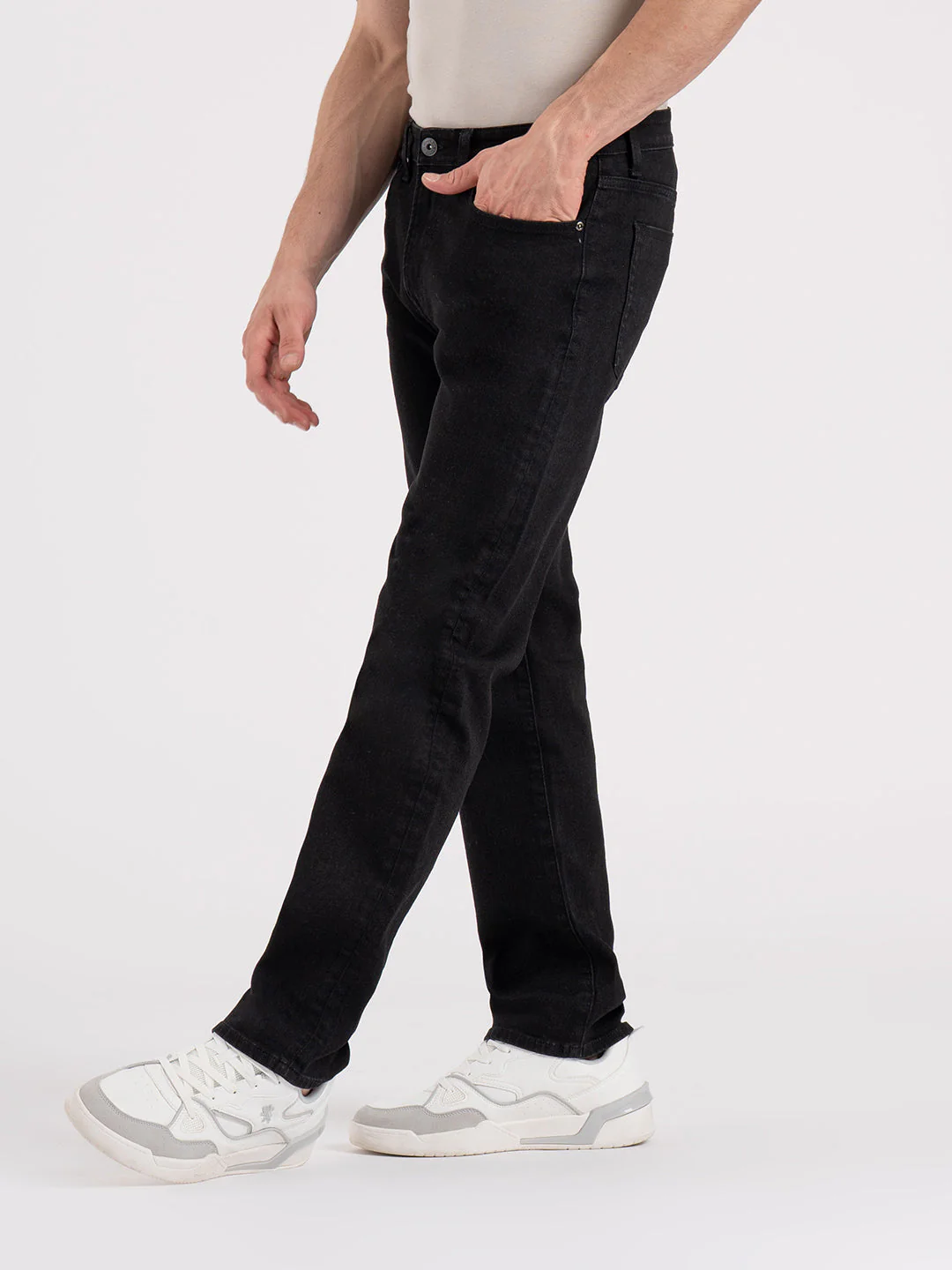 Menâ€™s Straight Fit Denim Jeans - Image 2