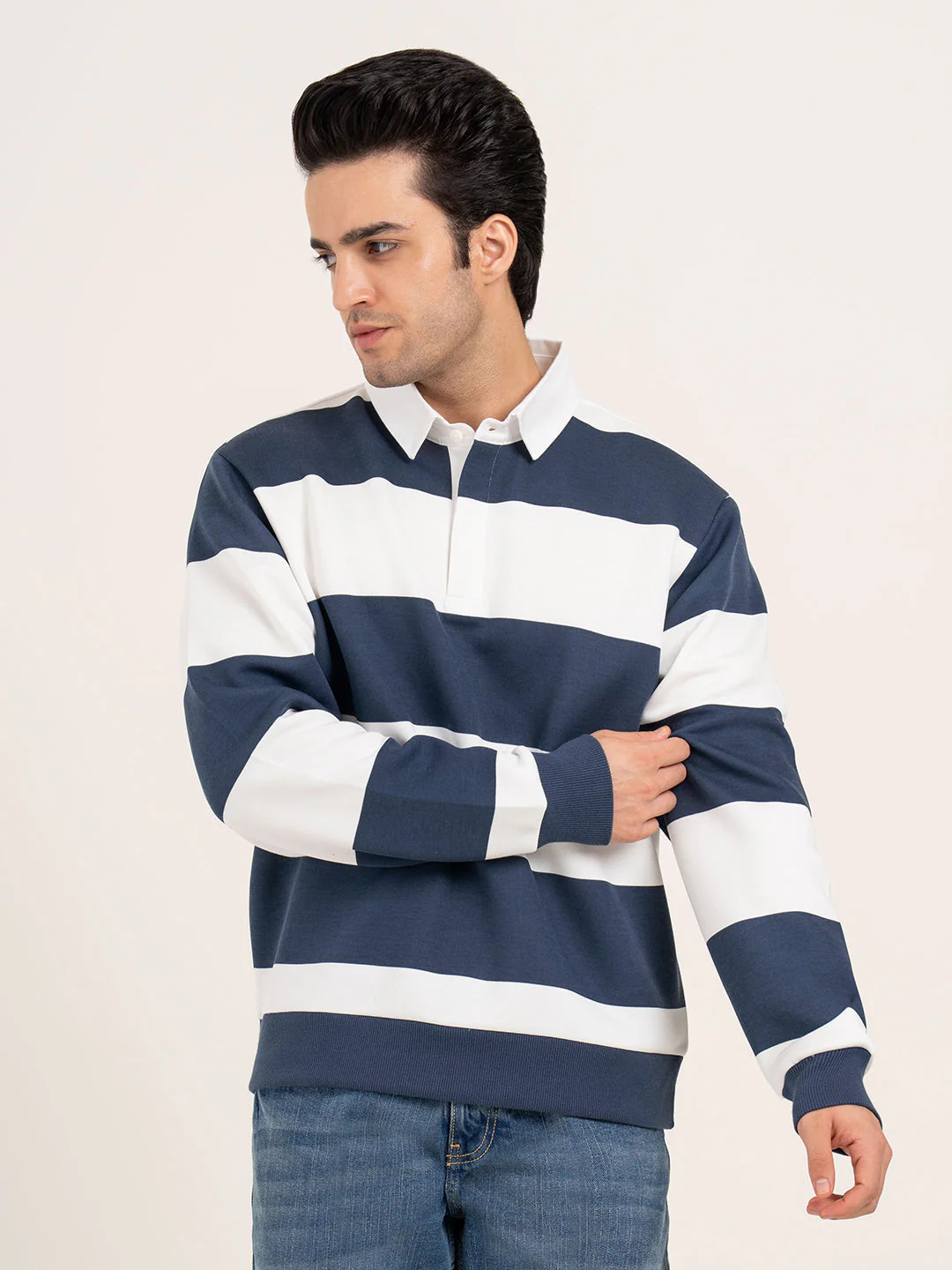 Men's Striped Sweatshirt - Image 5