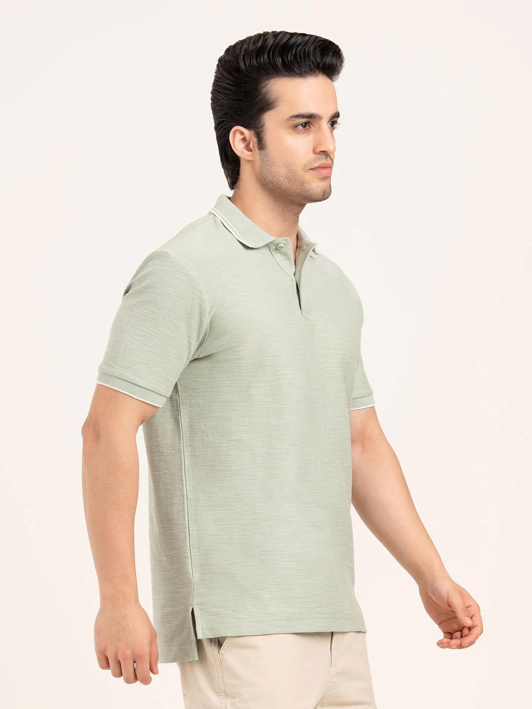 Men’s Structured Cotton Polo T-Shirt - Image 8