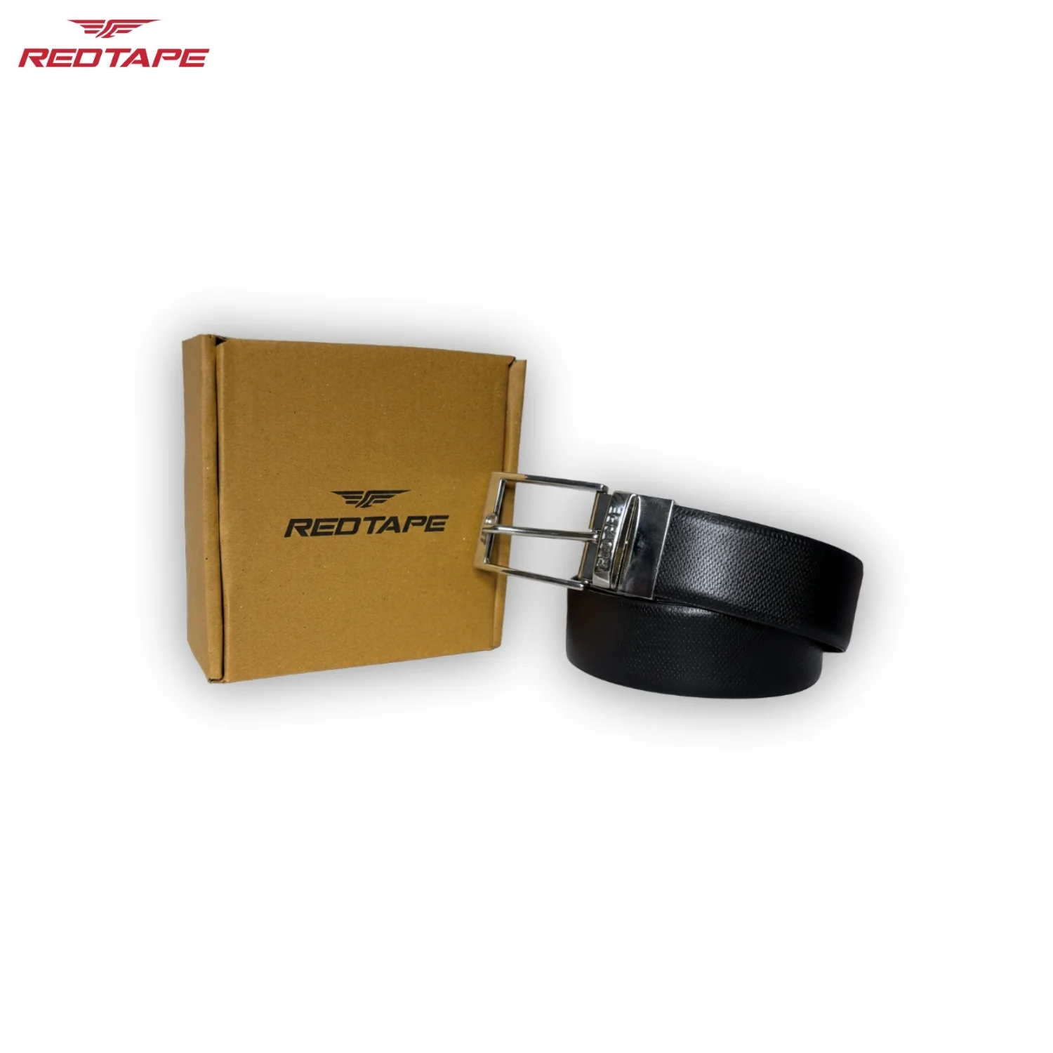 Men's Black Brown Reversible Leather Belt - Image 2