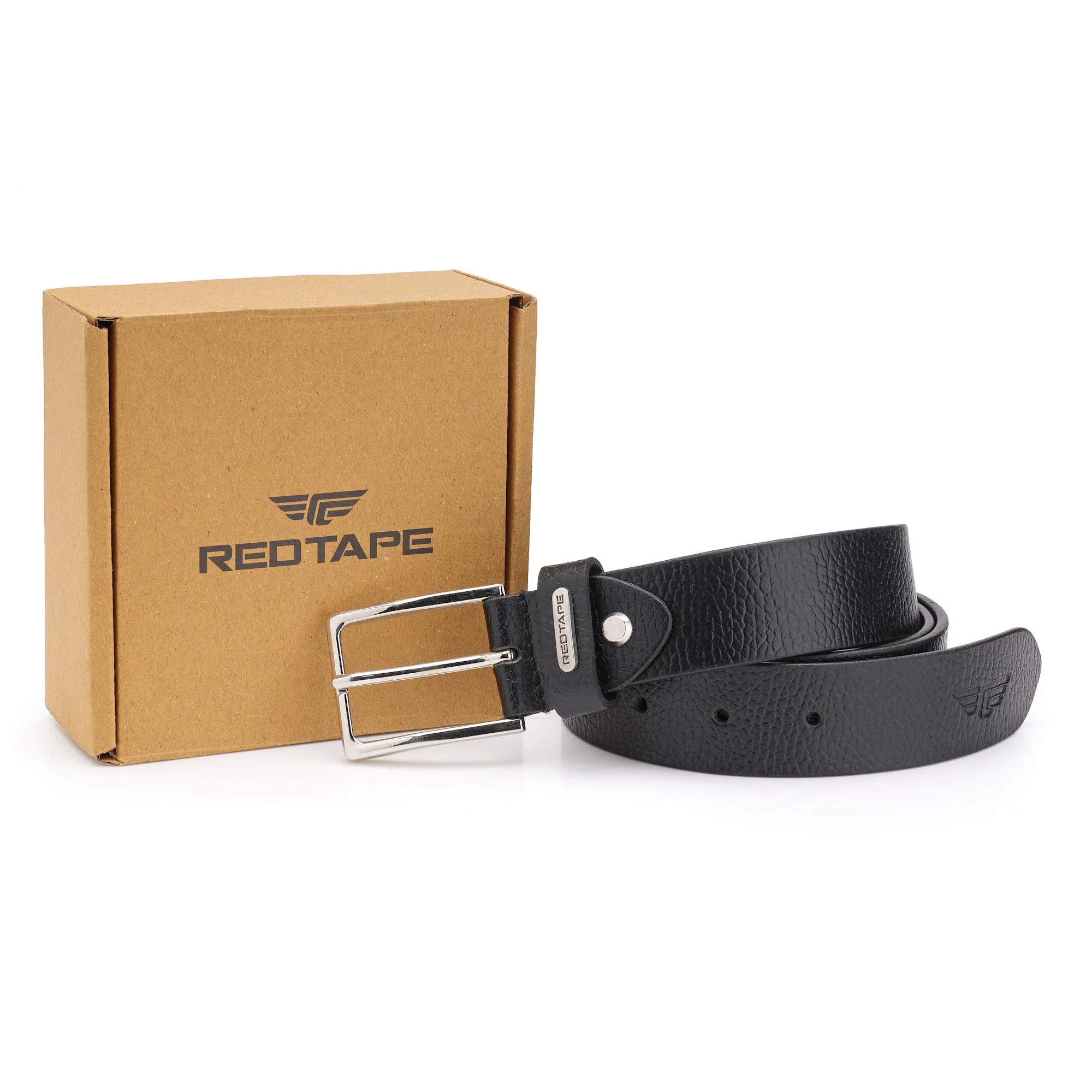 Men's Black Leather Belt