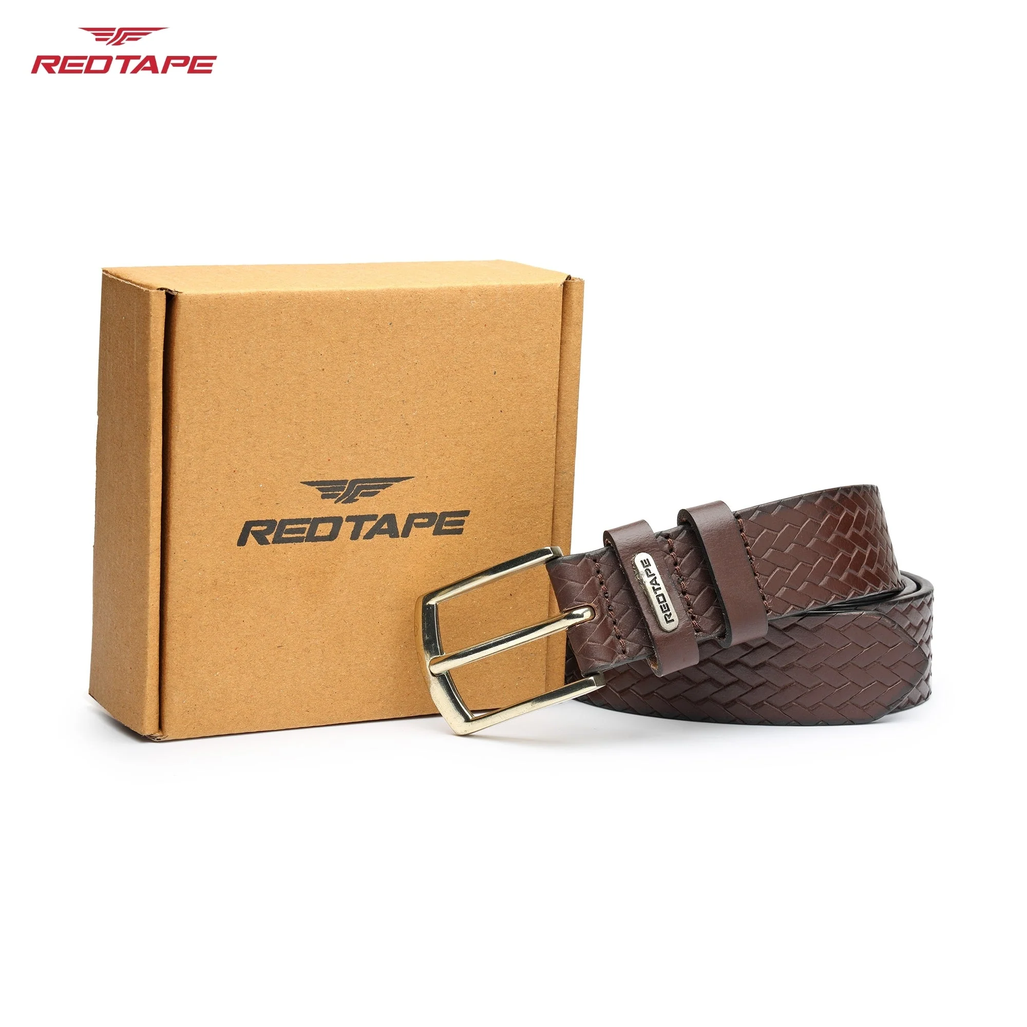 Men's Brown Casual Leather Belt