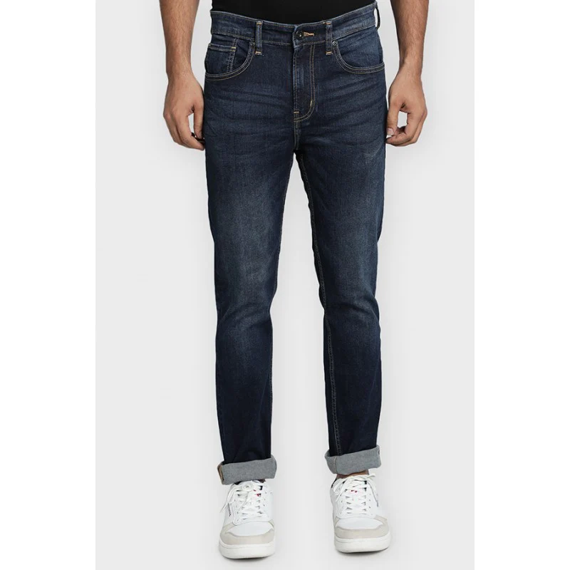 Mens Dark Blue Denim Jeans