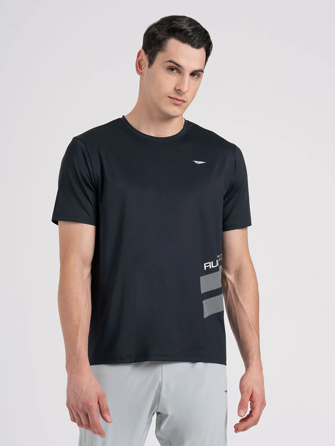 Men's Graphic Round Neck Activewear T-Shirt