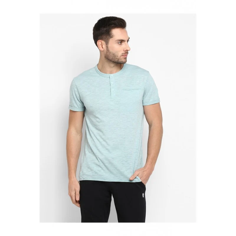 Men's Green Melange T Shirt