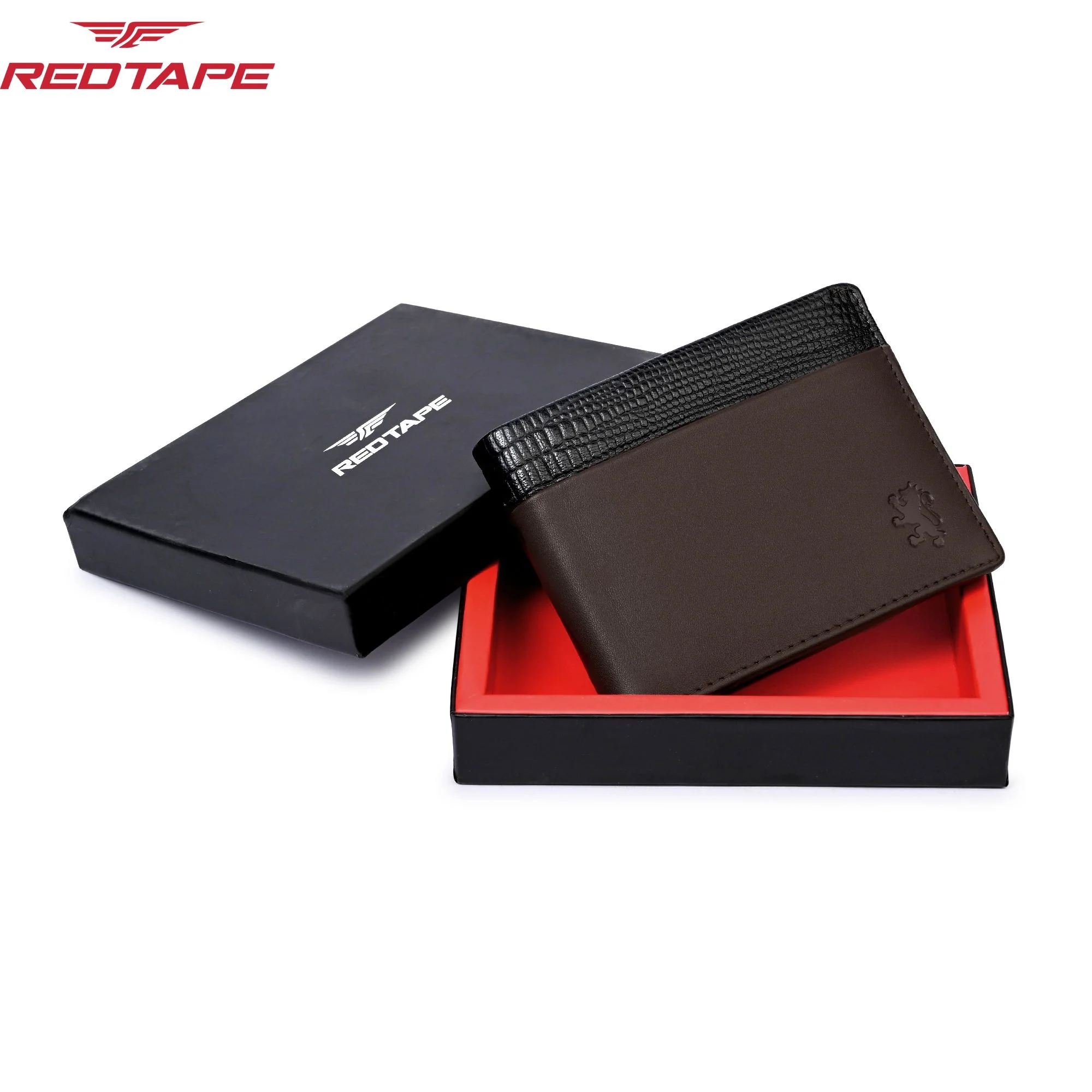 Mens Leather Wallet Brown & Black