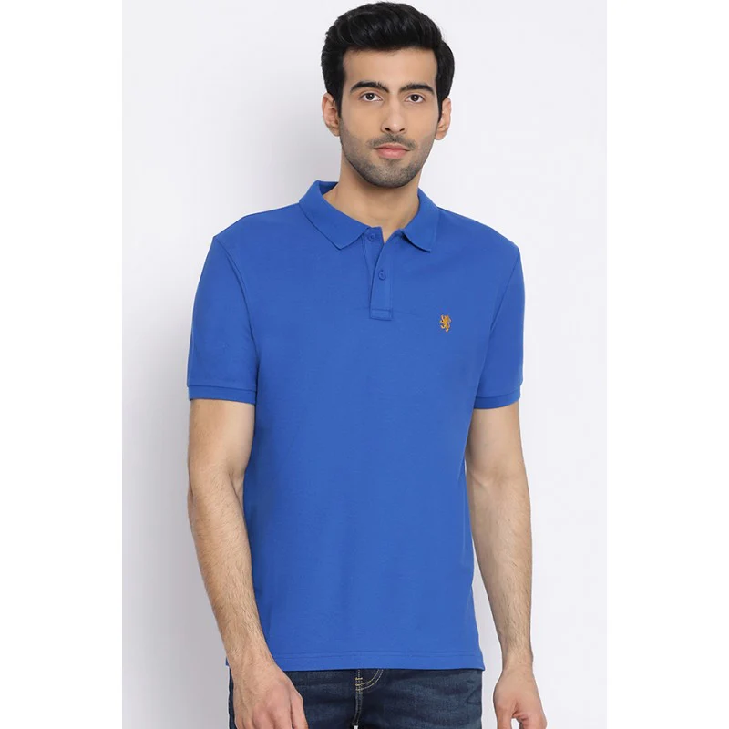 Men's Royal Blue Collared T-Shirt
