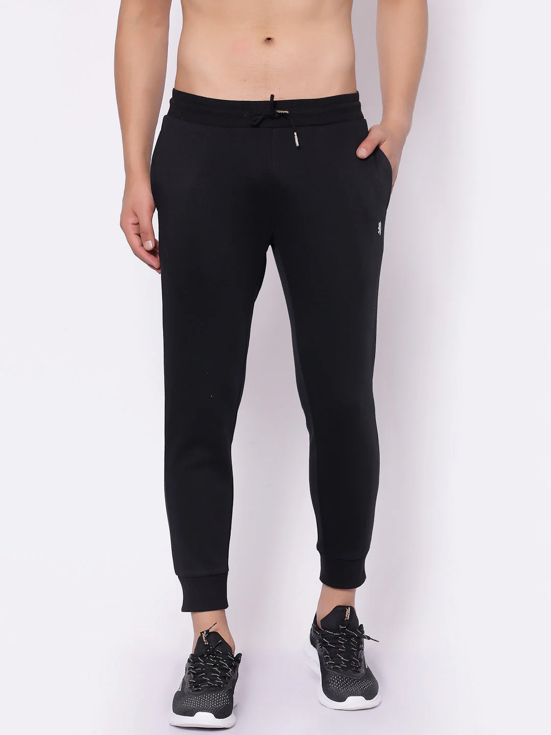 Men's Solid Black Jogger
