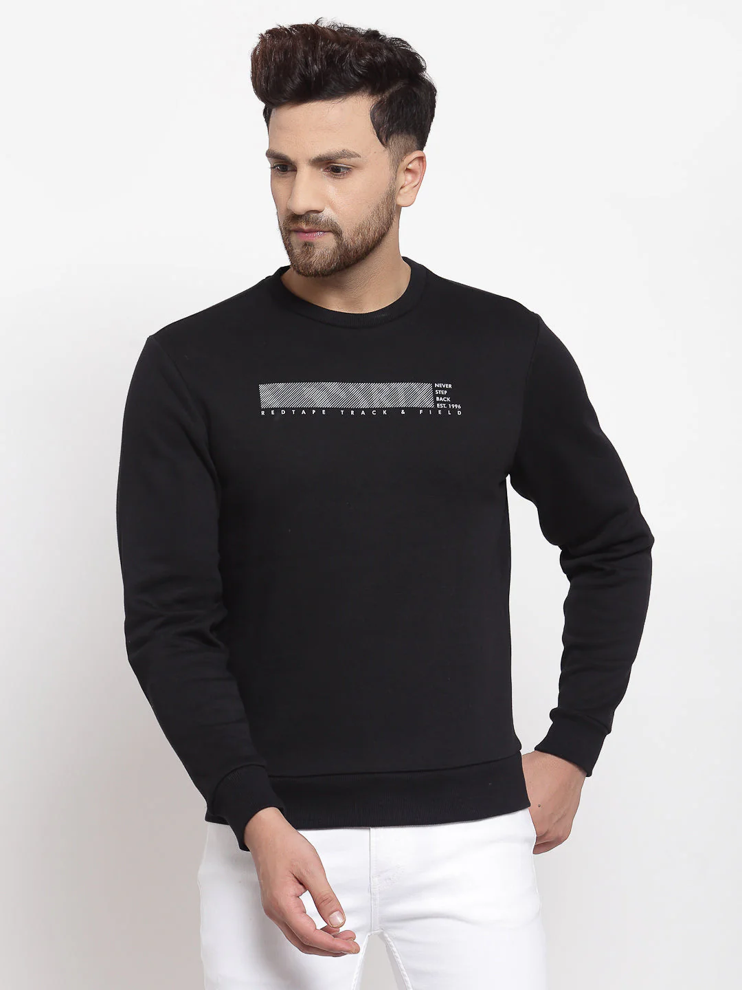 Men's Typographic Black Sweatshirt