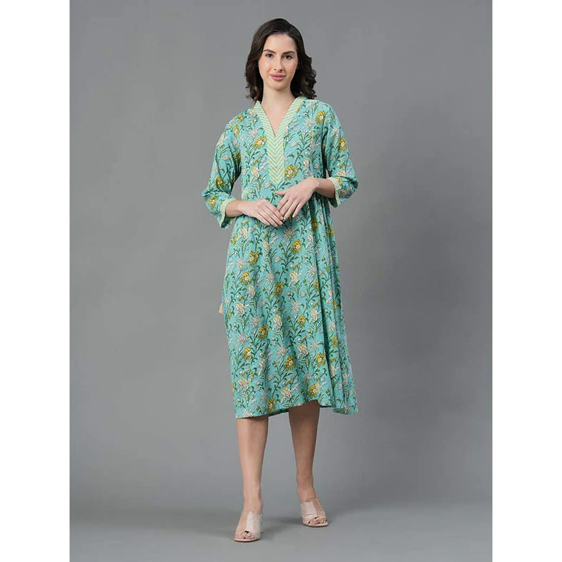 Casual Floral Print Dress For Women
